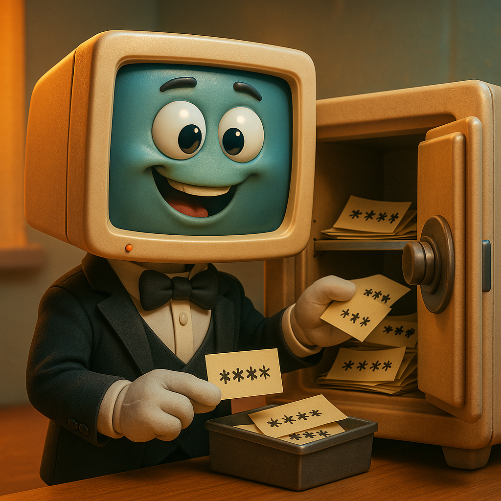 Ilustración de un gestor de contraseñas